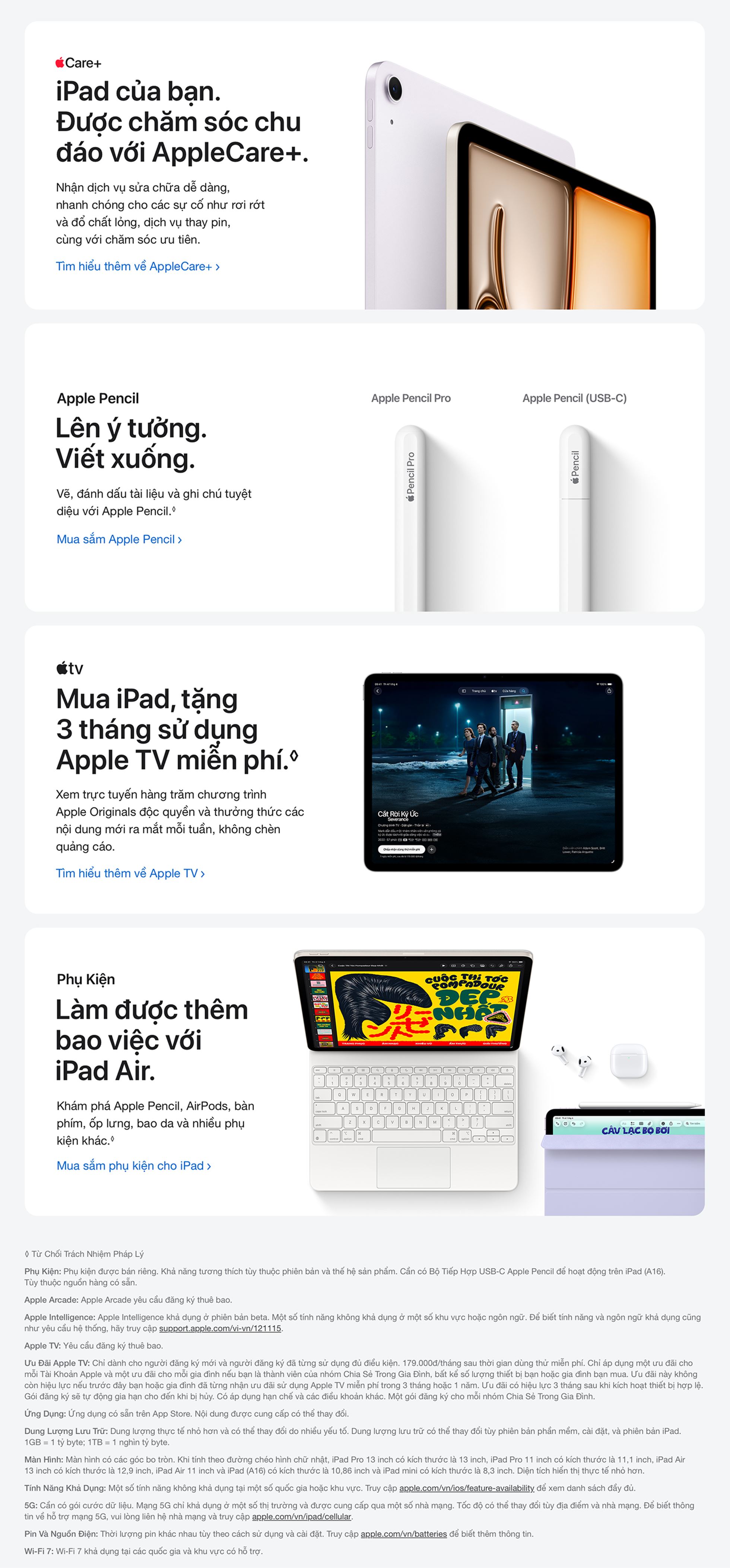 iPad Air M4 13 inch WiFi 128GB - Phụ Kiện