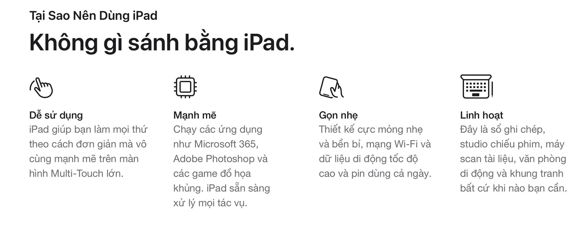 iPad Pro M4 13 inch Nano WiFi 2TB - Lý Do Dùng iPad