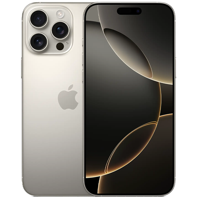 iPhone 16 Pro Max màu titan tự nhiên trên trang sản phẩm mac365.vn