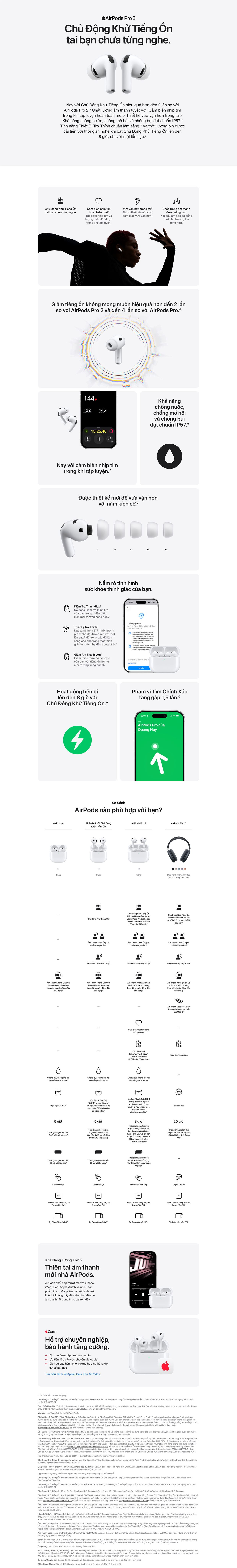 Tính năng nổi bật của AirPods Pro 3