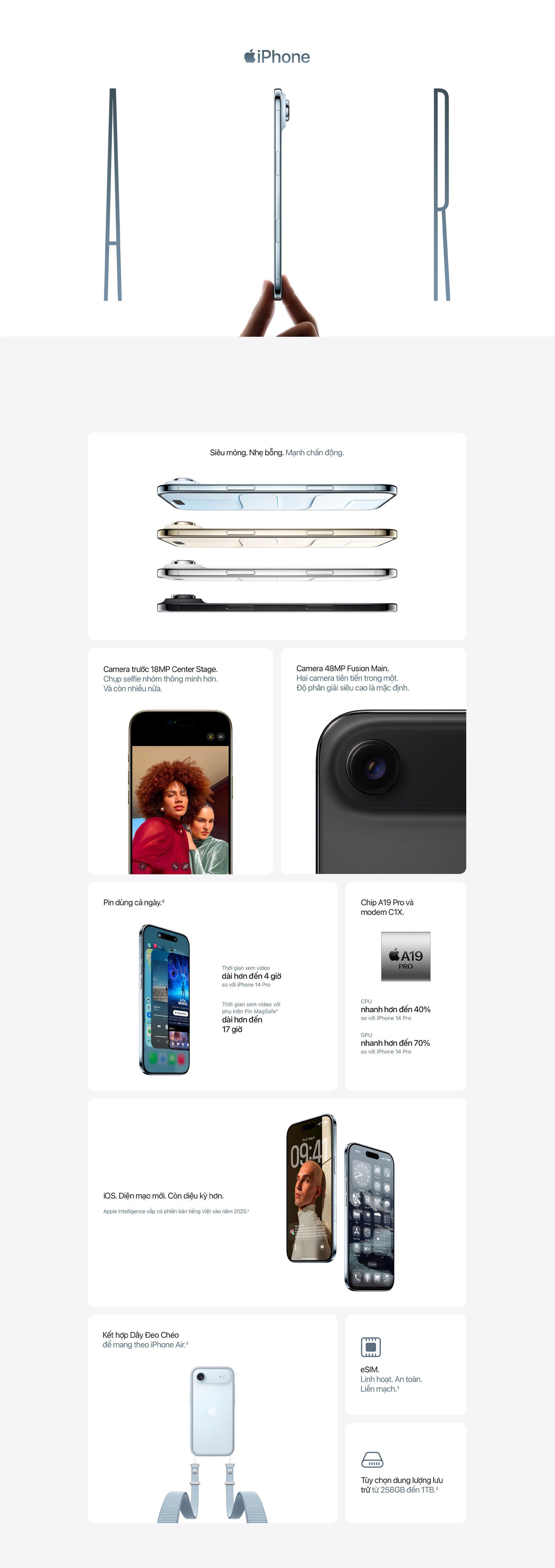 iPhone Air - Giới thiệu iPhone Air - Giới thiệu