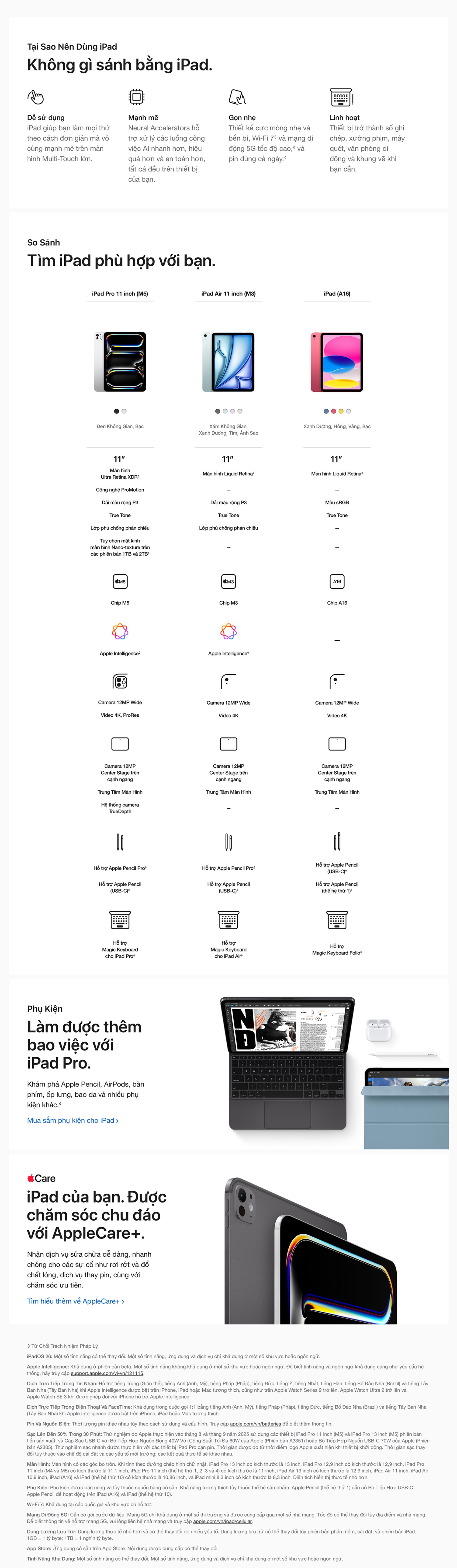 iPad Pro M5 13 inch WiFi 256GB - So Sánh
