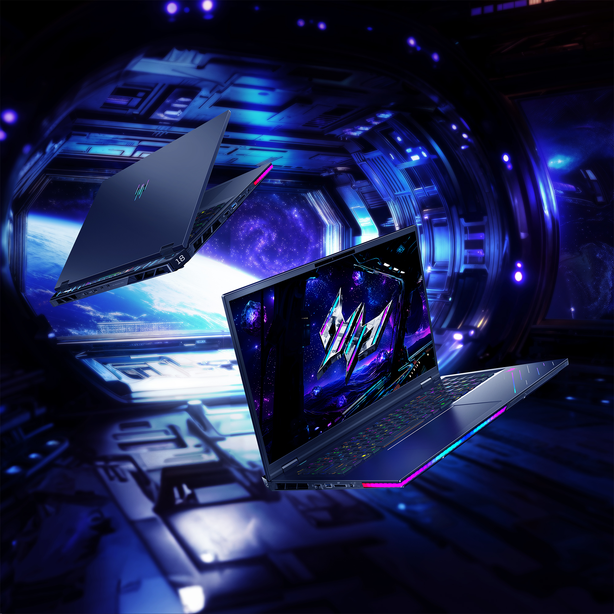 Laptop Acer Predator Helios 18 AI trong hình quảng bá của hãng