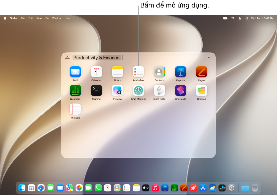 Cửa sổ duyệt ứng dụng trong Spotlight trên macOS 27 sau khi ứng dụng được cài