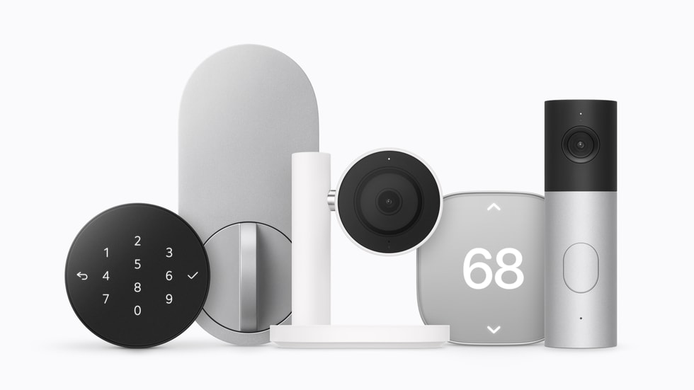 Các phụ kiện trong bộ Apple Home Collection của LG và Schneider Electric
