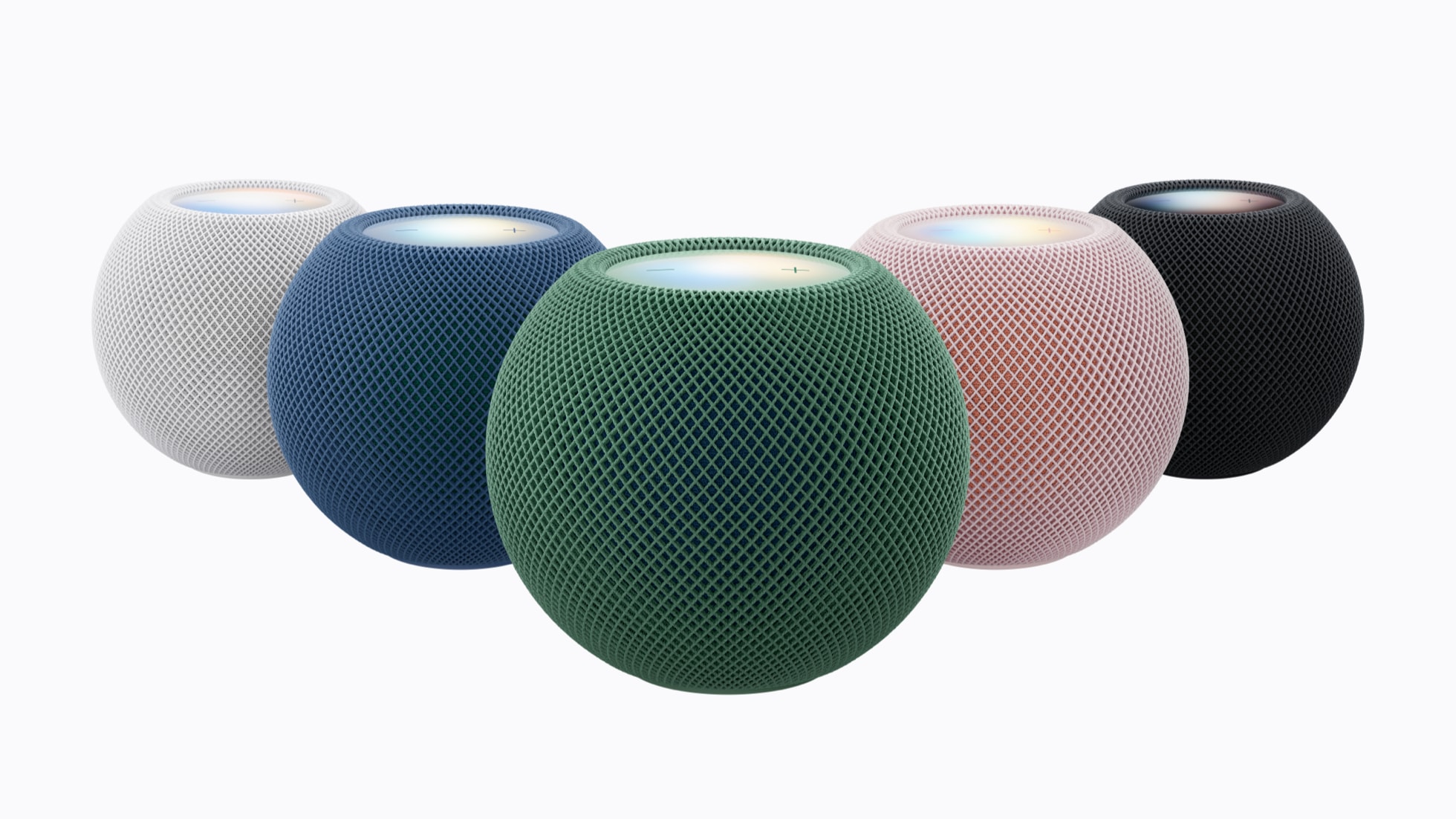 HomePod mini 2 các màu trắng, xanh dương, xanh lá, hồng và midnight