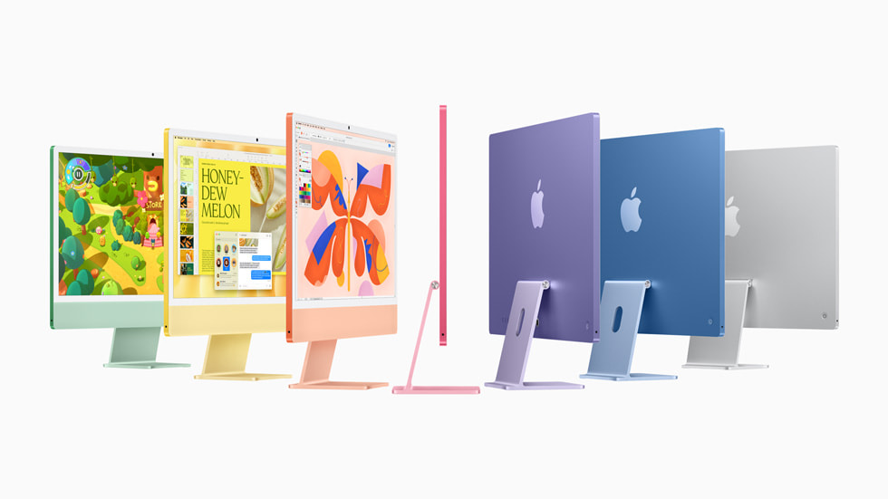 iMac 24 inch chip M4 với các phiên bản màu sắc