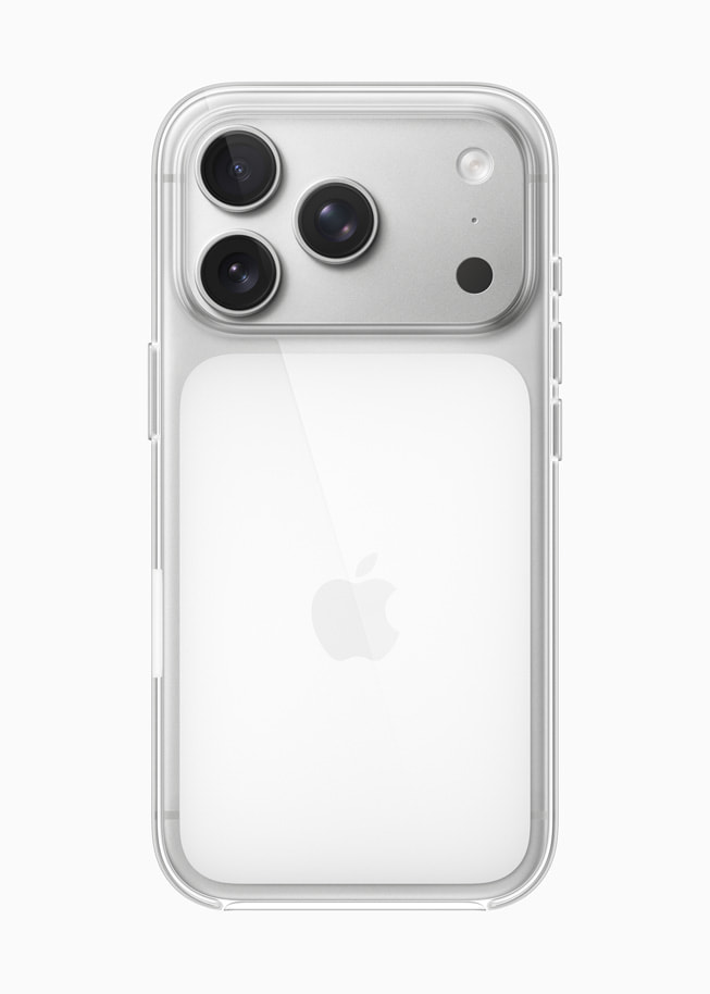 iPhone 17 Pro lắp ốp trong suốt hỗ trợ MagSafe