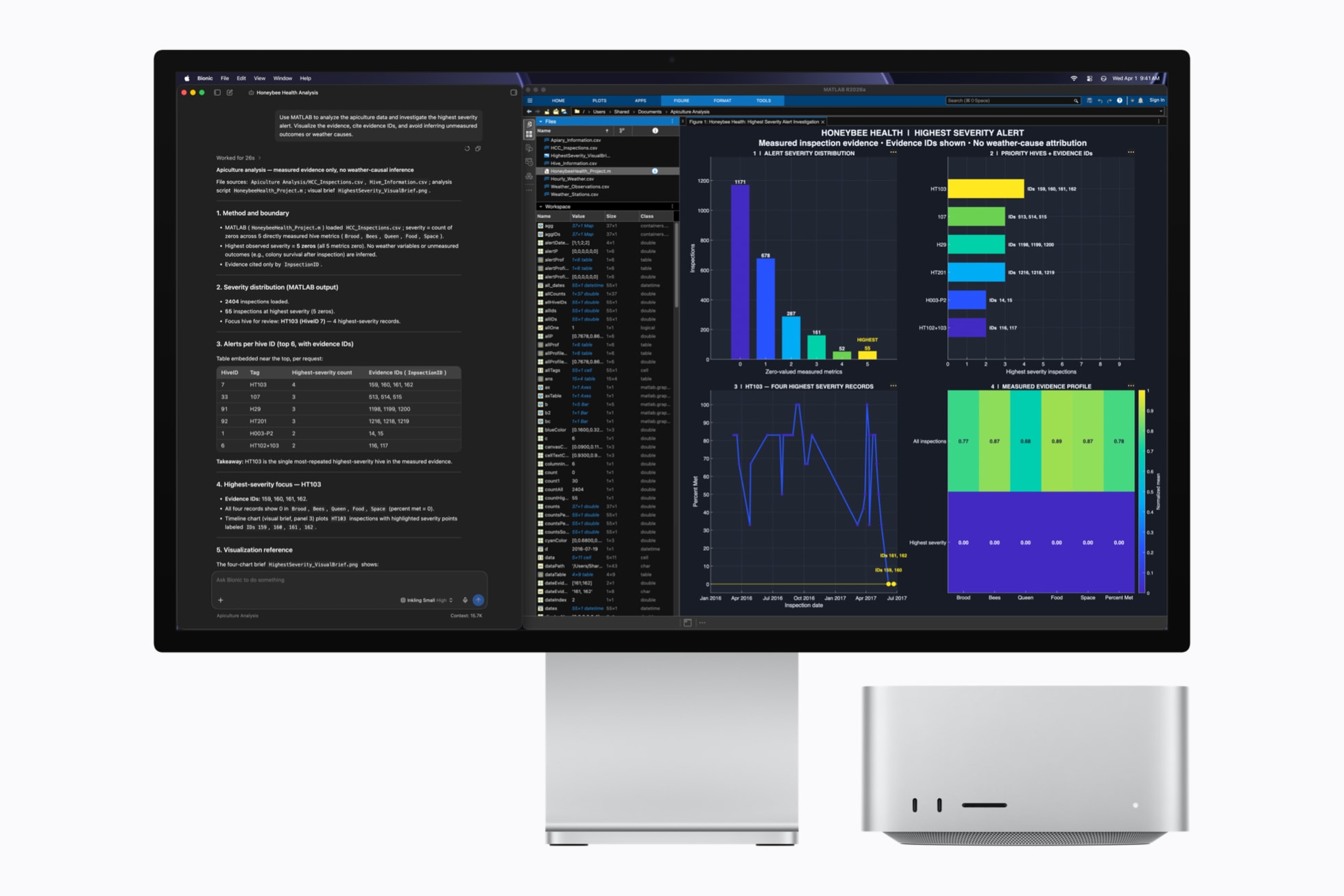 Mac Studio chạy LM Studio và MATLAB cho công việc AI và tính toán