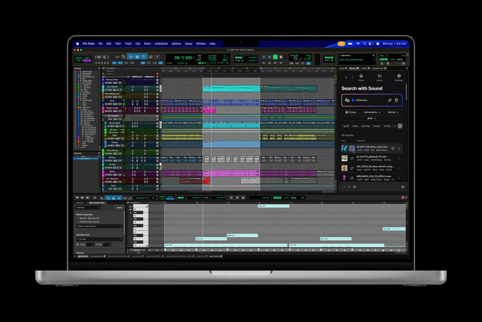 Sản xuất âm nhạc với Avid Pro Tools trên MacBook Pro