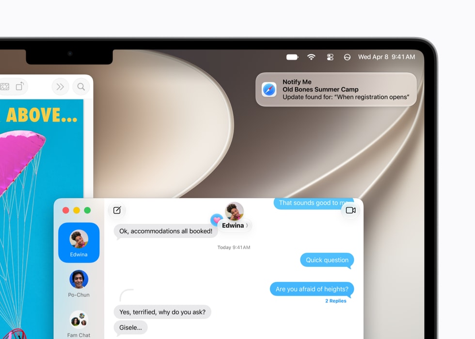 Tính năng Notify Me của Safari gửi thông báo khi trang web thay đổi