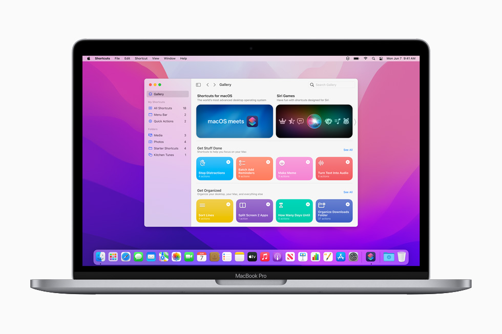 Bộ sưu tập phím tắt trong ứng dụng Phím tắt trên Mac