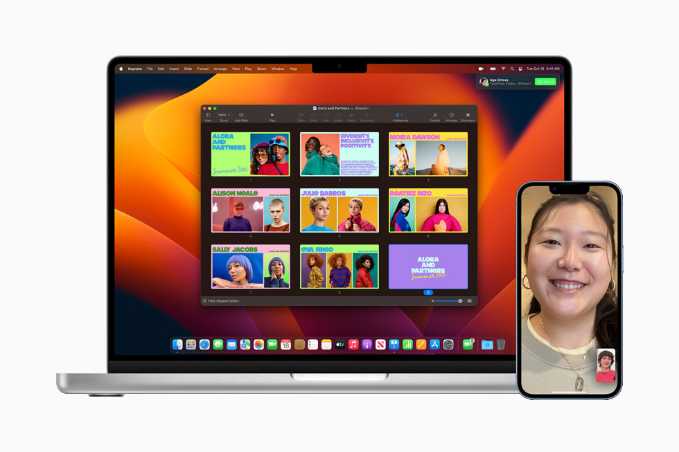 Biểu tượng tính năng Handoff xuất hiện trên thanh Dock Mac khi đồng bộ tác vụ từ iPhone iPad