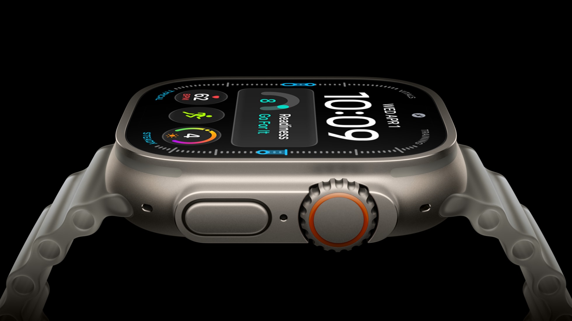 Apple Watch Ultra 4 vỏ titan với dây đeo thể thao