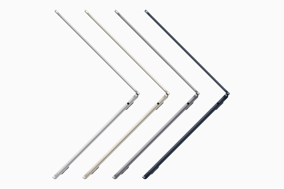Các phiên bản màu sắc hiện đại trên dòng MacBook Air
