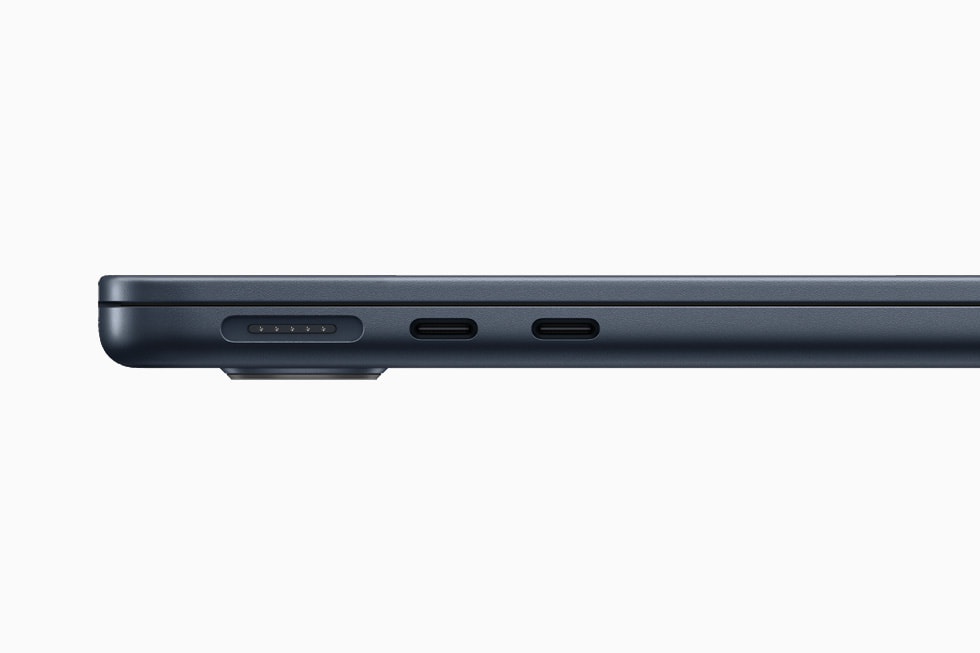 Hệ thống cổng cắm kết nối và cổng sạc nam châm MagSafe trên cạnh máy MacBook