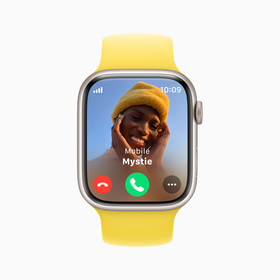Giao diện cuộc gọi đến hiển thị trực quan trên màn hình Apple Watch
