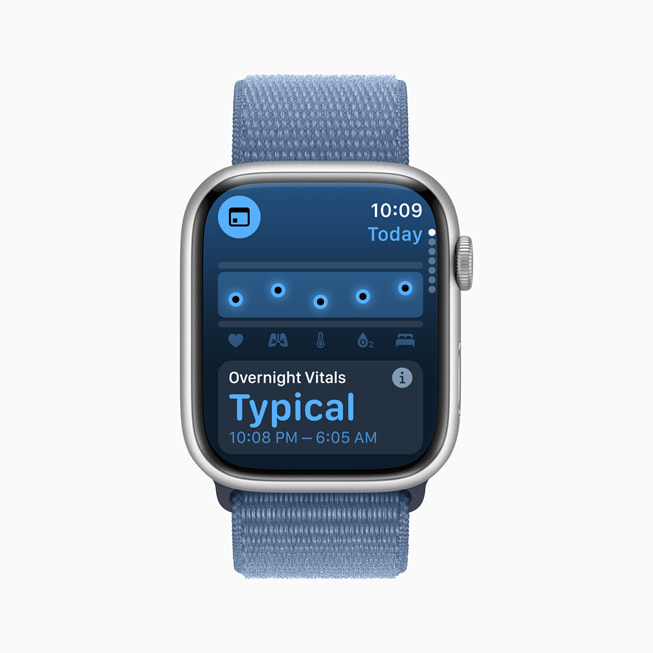 Ứng dụng Sinh hiệu Vitals trên Apple Watch đo các chỉ số sức khỏe ban đêm
