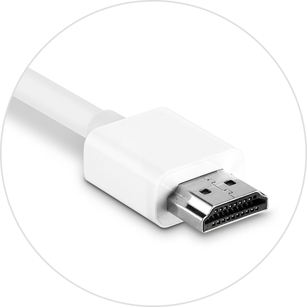 Đầu cáp HDMI tiêu chuẩn để cắm vào màn hình hoặc máy chiếu
