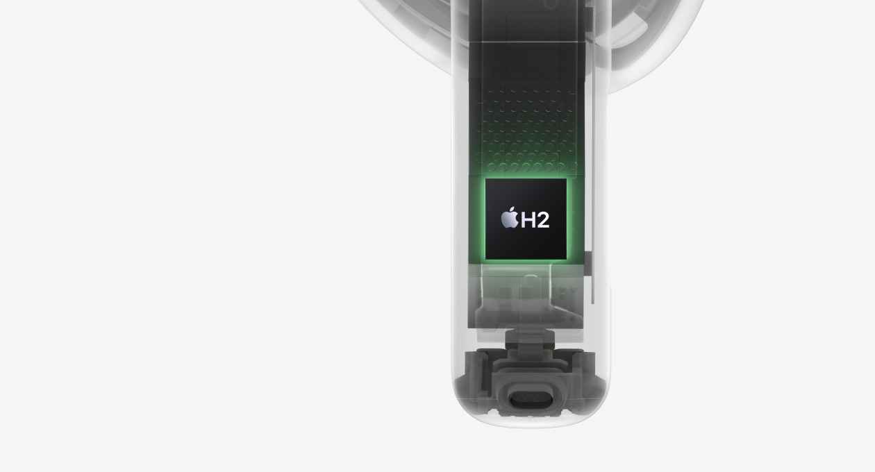 Chip H2 bên trong tai nghe AirPods 5