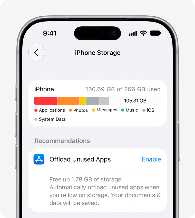 Màn hình Cài đặt › Cài đặt chung › Dung lượng iPhone trên iOS 27