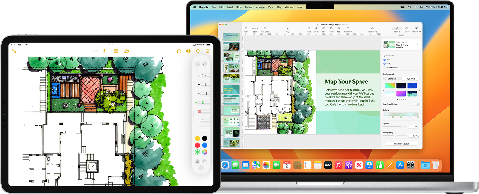 Con trỏ và bàn phím dùng chung giữa MacBook Pro và iPad Pro