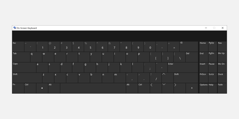 Bàn phím ảo On-Screen Keyboard trên màn hình cảm ứng Windows