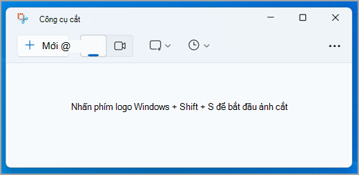 Giao diện ứng dụng Công cụ Cắt Snipping Tool trong Windows 11