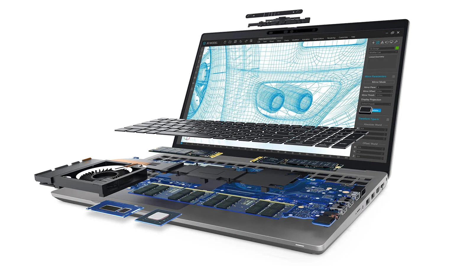 Cổng kết nối và chi tiết Dell Precision 3561