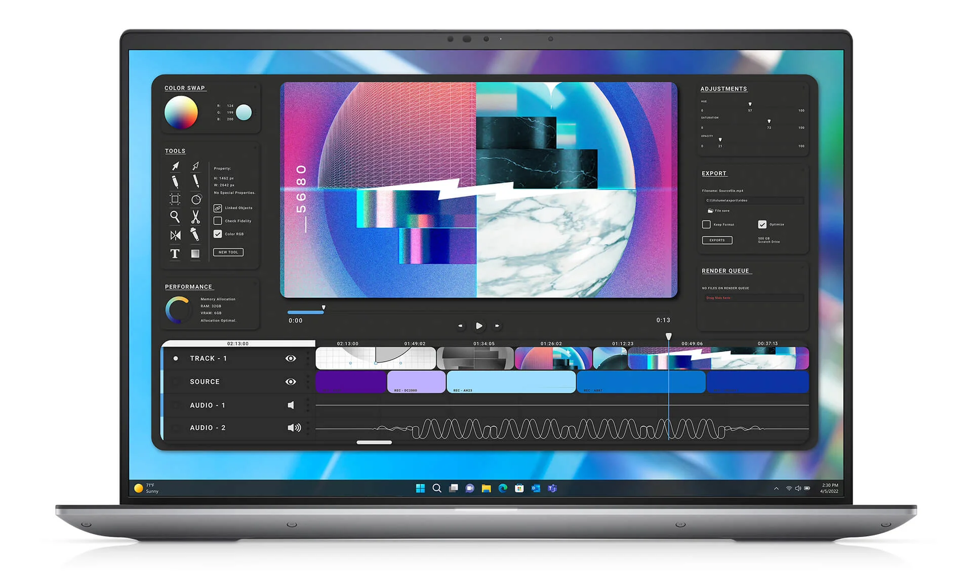 Dell Precision 5680 xử lý đồ họa, kỹ thuật