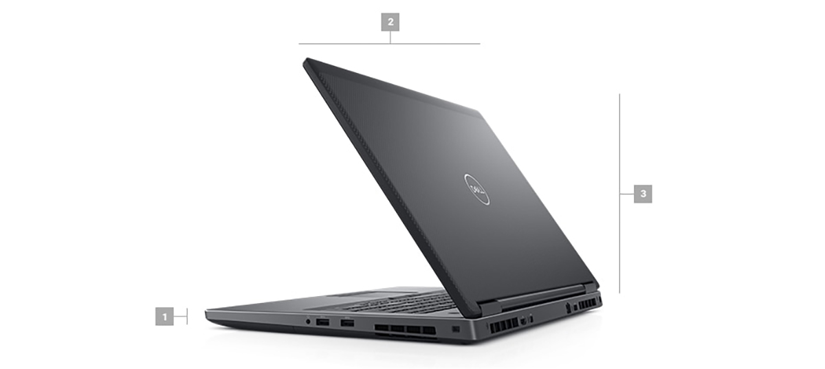 Cổng kết nối và chi tiết Dell Precision 7730