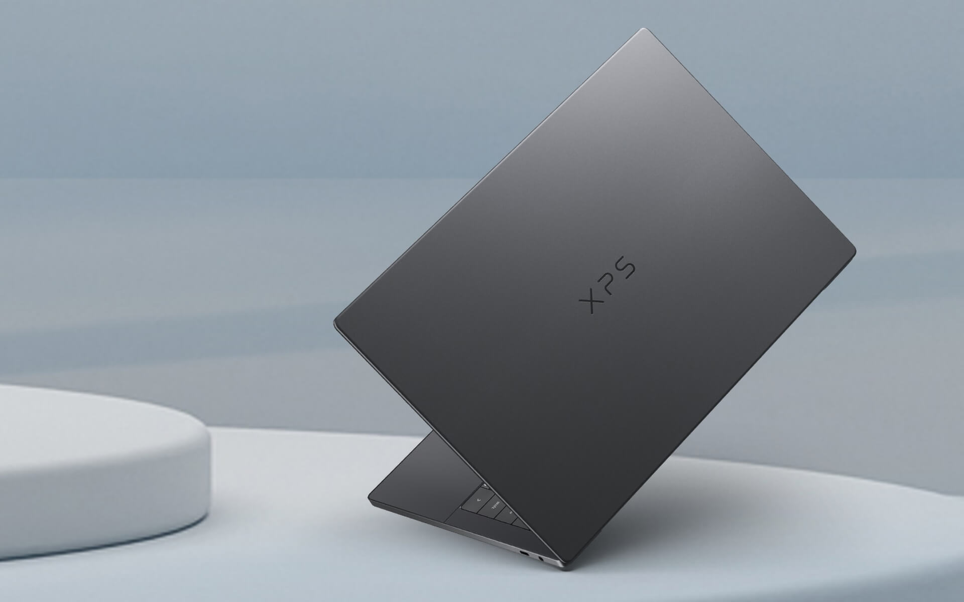 Mặt lưng nhôm màu Graphite của Dell XPS 14 2026