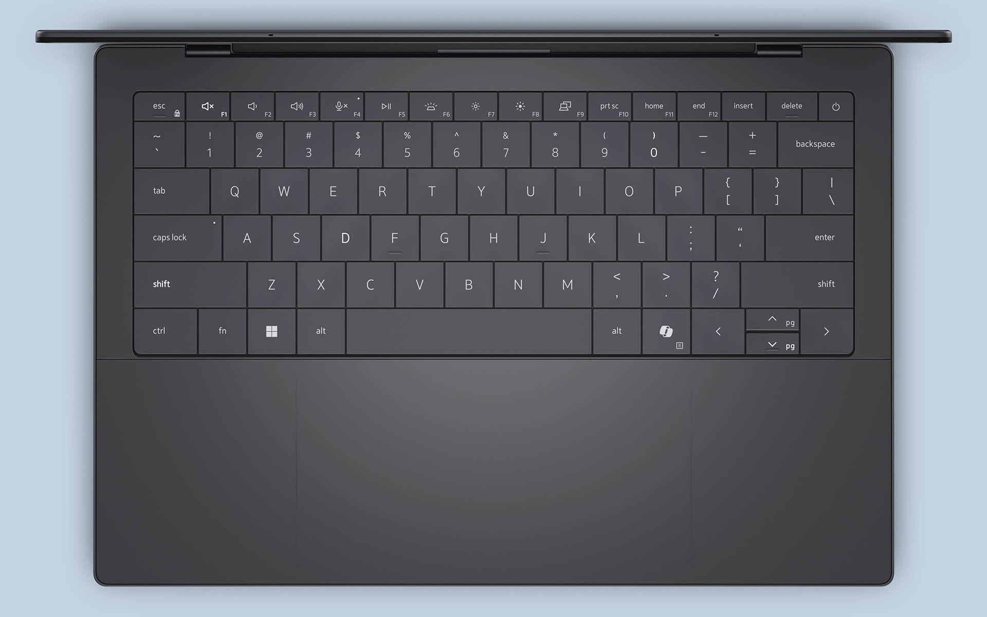 Bàn phím và touchpad liền mạch trên Dell XPS 14 DA14260