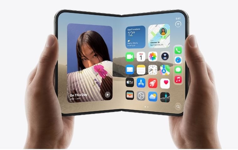 Dùng iPhone Duo với màn hình lớn khi mở rộng