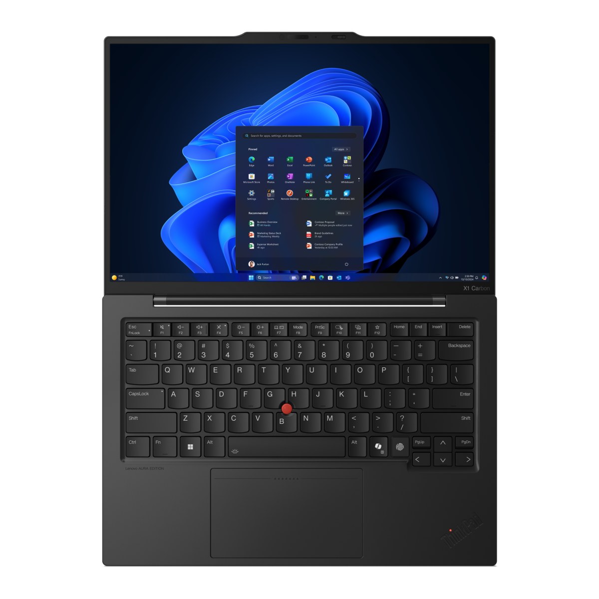 Bàn phím ThinkPad X1 Carbon Gen 13 với TrackPoint