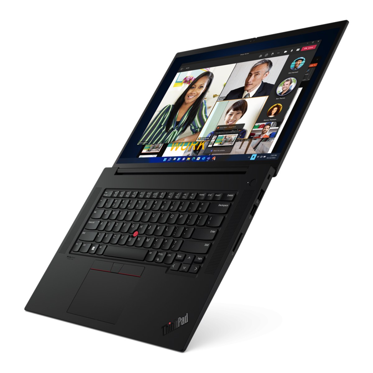 ThinkPad X1 Extreme Gen 5 mở góc nghiêng