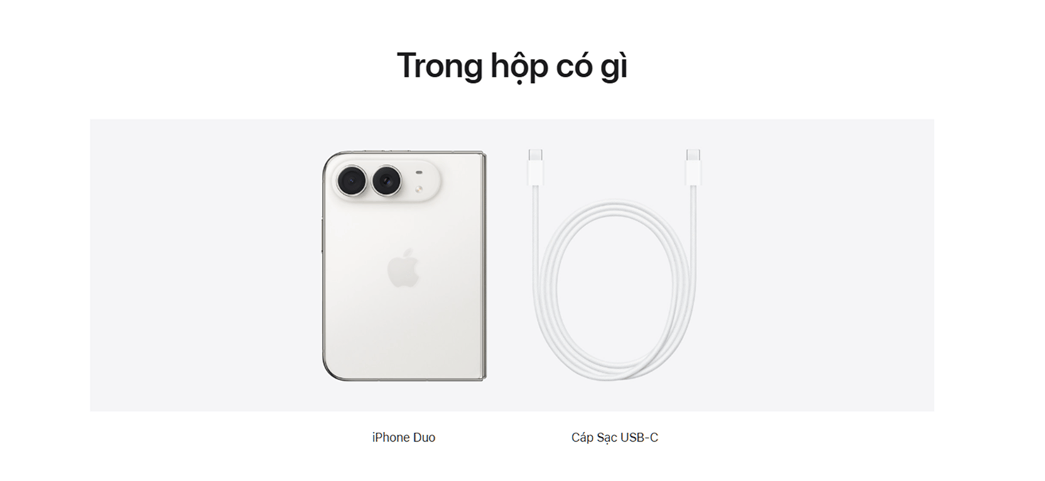 Phụ kiện trong hộp iPhone Duo