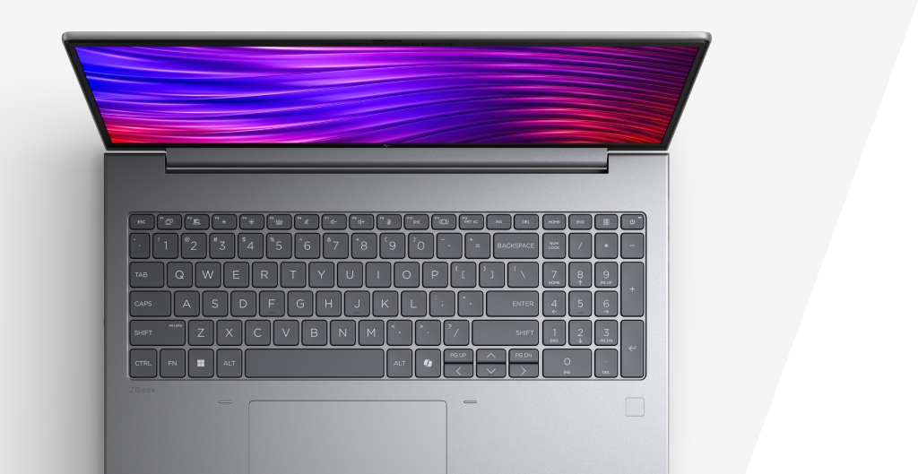 Bàn phím full-size có phím số của HP ZBook X G2i 16