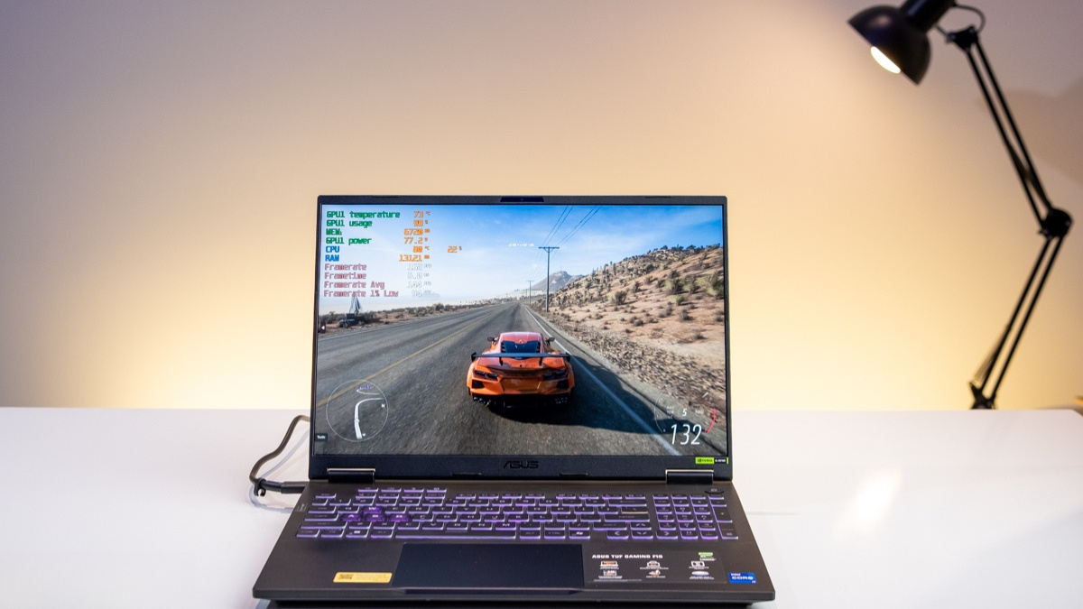 Màn hình 165Hz của ASUS TUF Gaming F16 FX608JHR-RV037W
