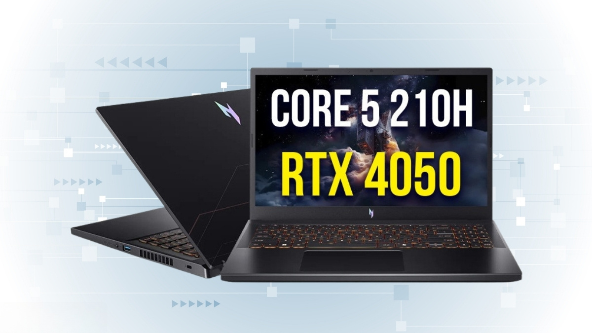 Cấu hình Core 5 210H và RTX 4050 của Acer Nitro V 15 ANV15-52-50RB