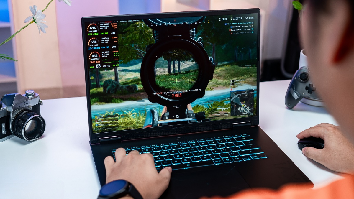 Hiệu năng đồ họa mạnh mẽ trên Gigabyte Gaming A16 GA6H-CMHH2VN893SH