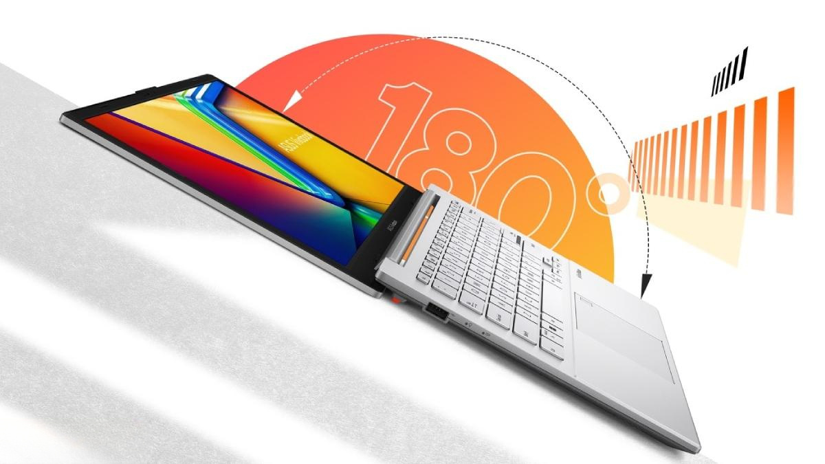 Thiết kế màu đen của ASUS Vivobook Go 14 E1404FA-EB1941W