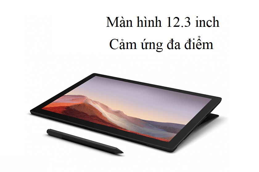Màn hình cảm ứng 12,3 inch sắc nét của laptop Surface Pro 7 Core i5 16GB