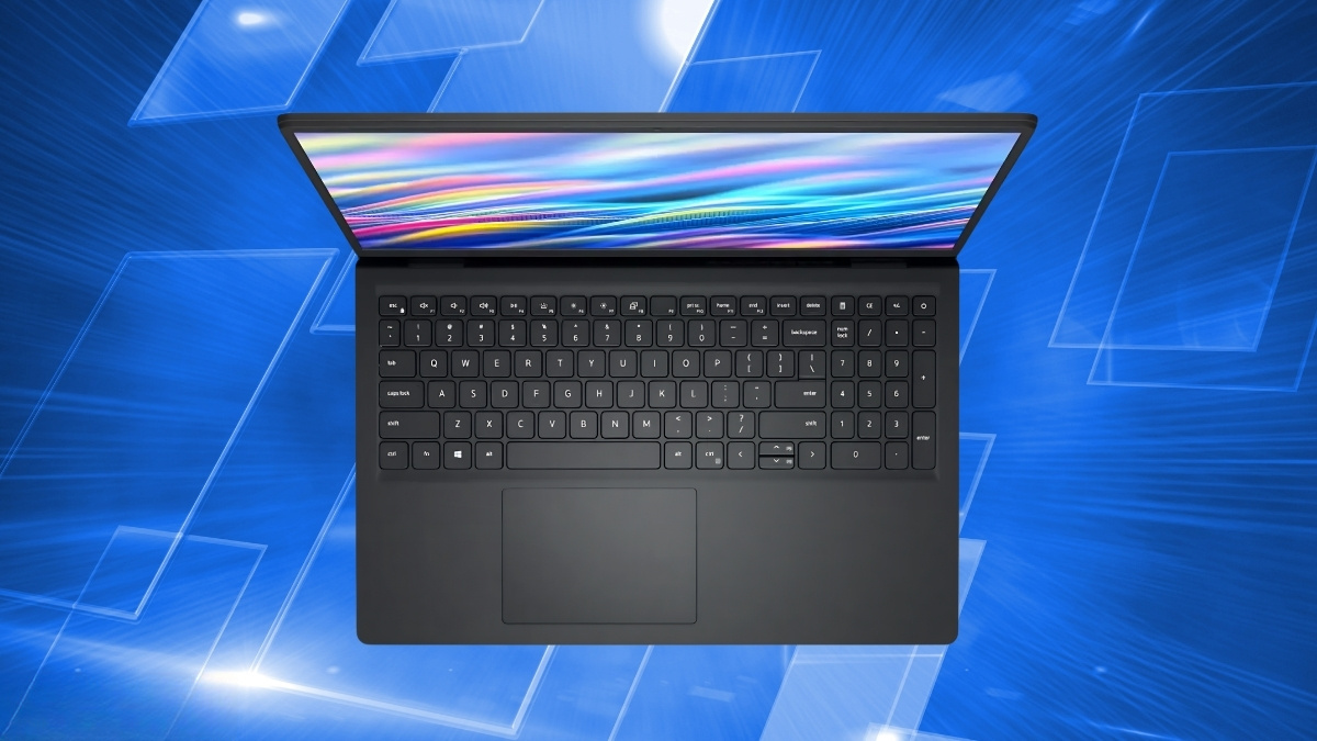 Thiết kế màu đen của laptop Dell 15 DC15250 M0RCP