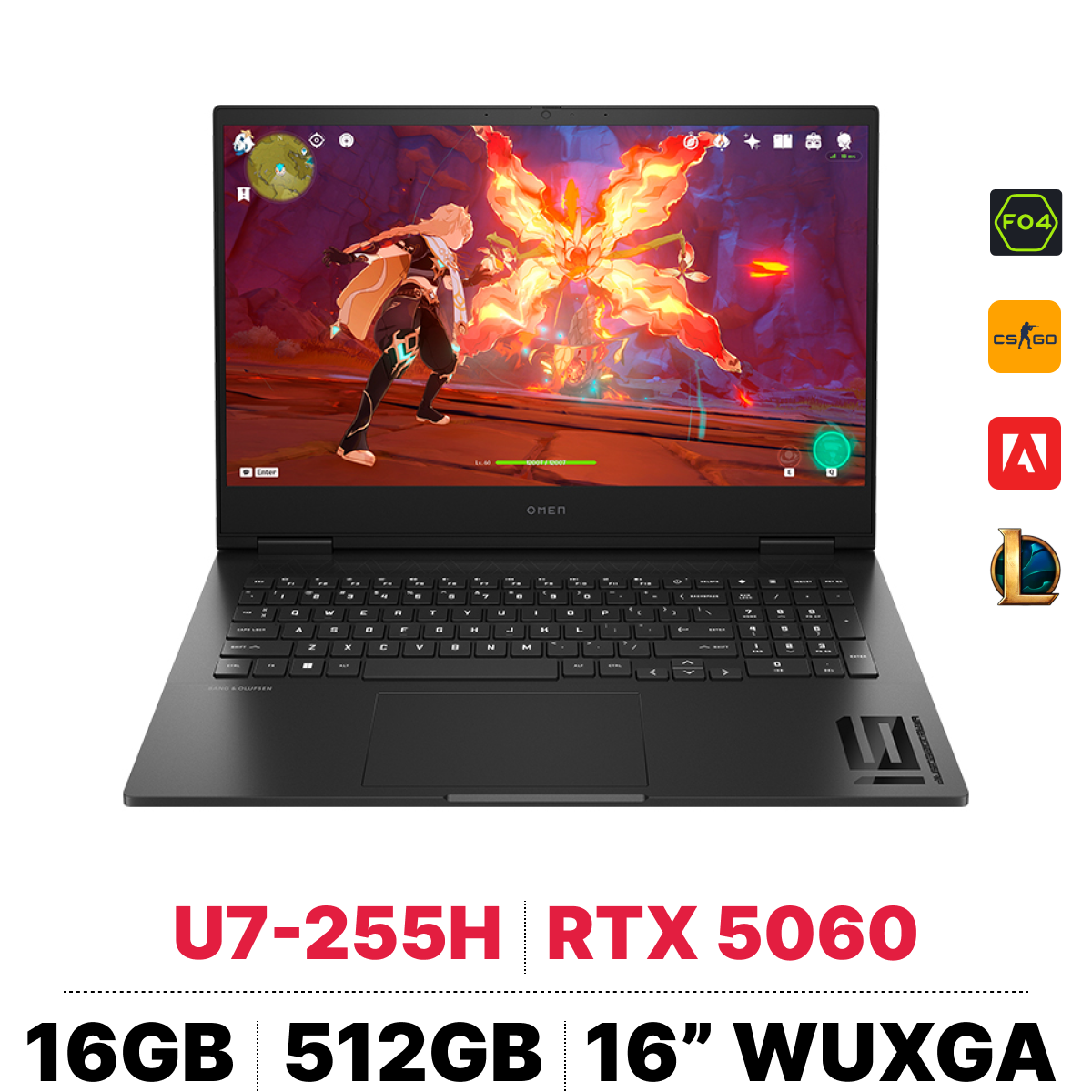 Laptop gaming cao cấp HP OMEN 16 tản nhiệt mạnh mẽ
