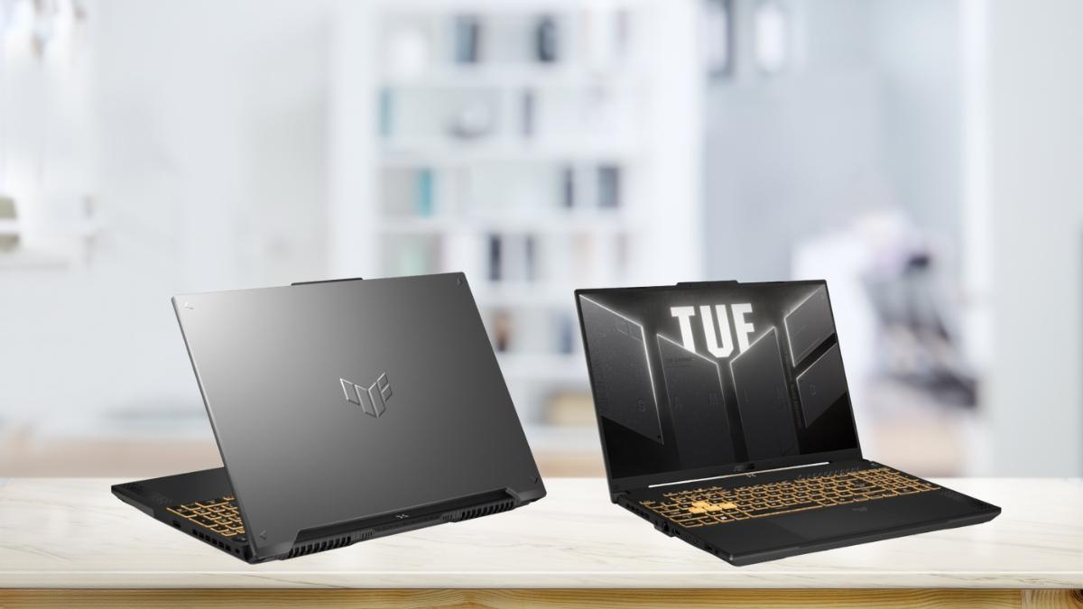 Thiết kế Mecha Gray của ASUS TUF Gaming F16 FX607VJR-TU328W