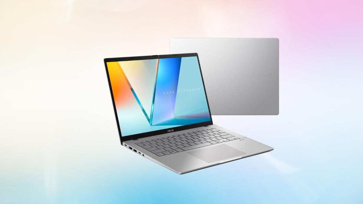 Thiết kế nắp kim loại của ASUS Vivobook S14 S3407VA-LY147W