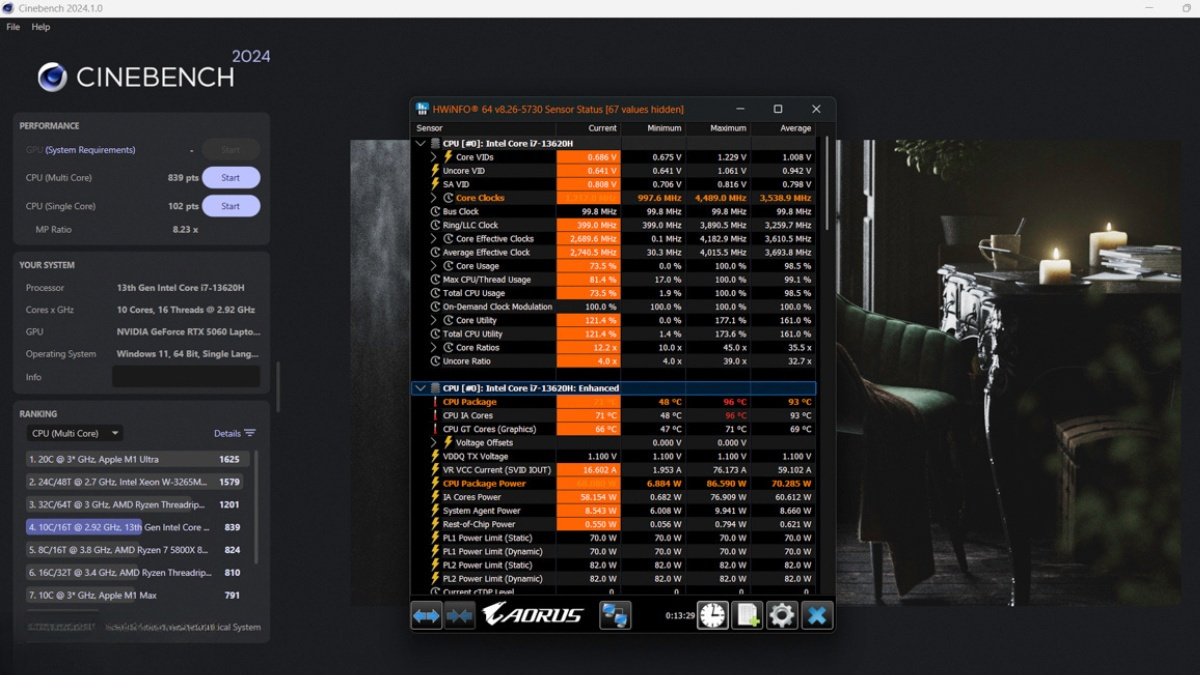 Cấu hình phần cứng mạnh mẽ của Gigabyte Gaming A16 GA6H-CVHI3VN893SH