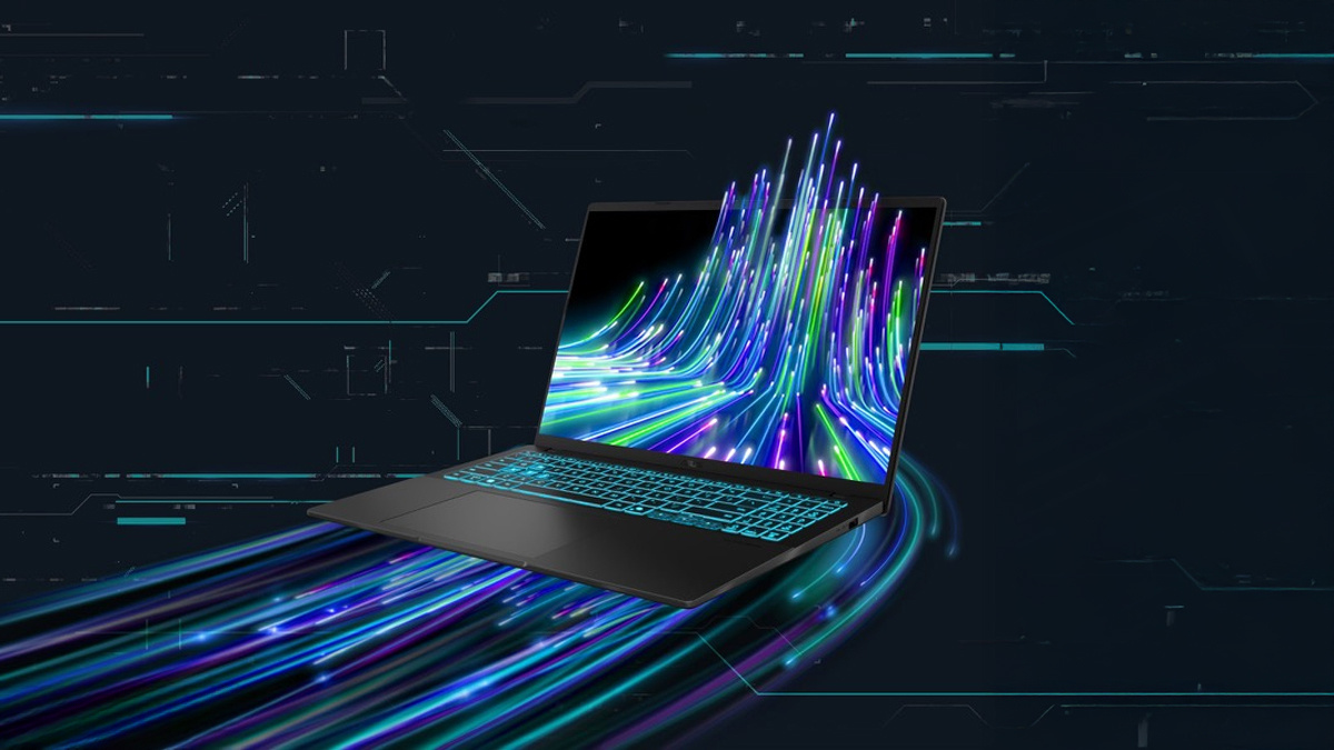 Thiết kế màu đen của ASUS Gaming V16 V3607VU-RP343W