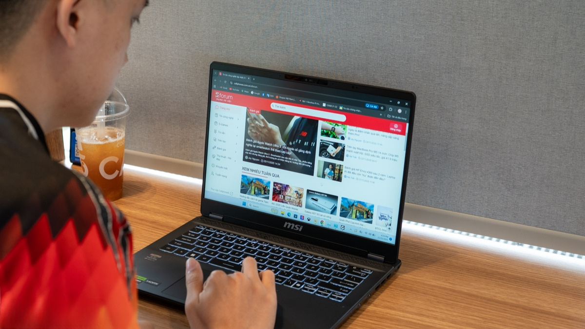 Thiết kế MSI Prestige 14 AI Studio C1UDXG-058VN